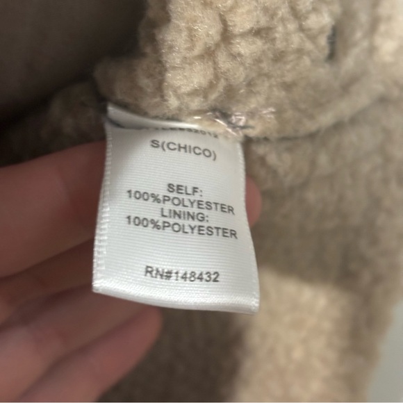 Staccato Gray Zip Vest Shearling Lined Collard Size Medium - Picture 11 of 11